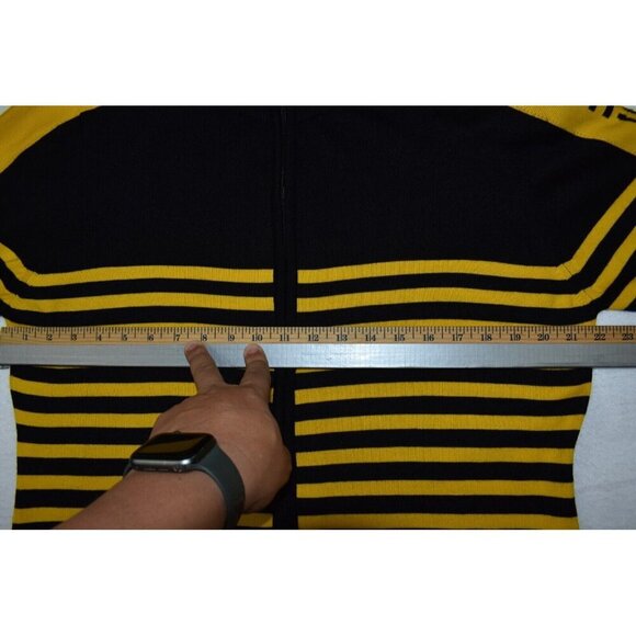 University of Missouri Emerson Street Unisex Sweater XL Yellow Cardigan Striped - Picture 11 of 12